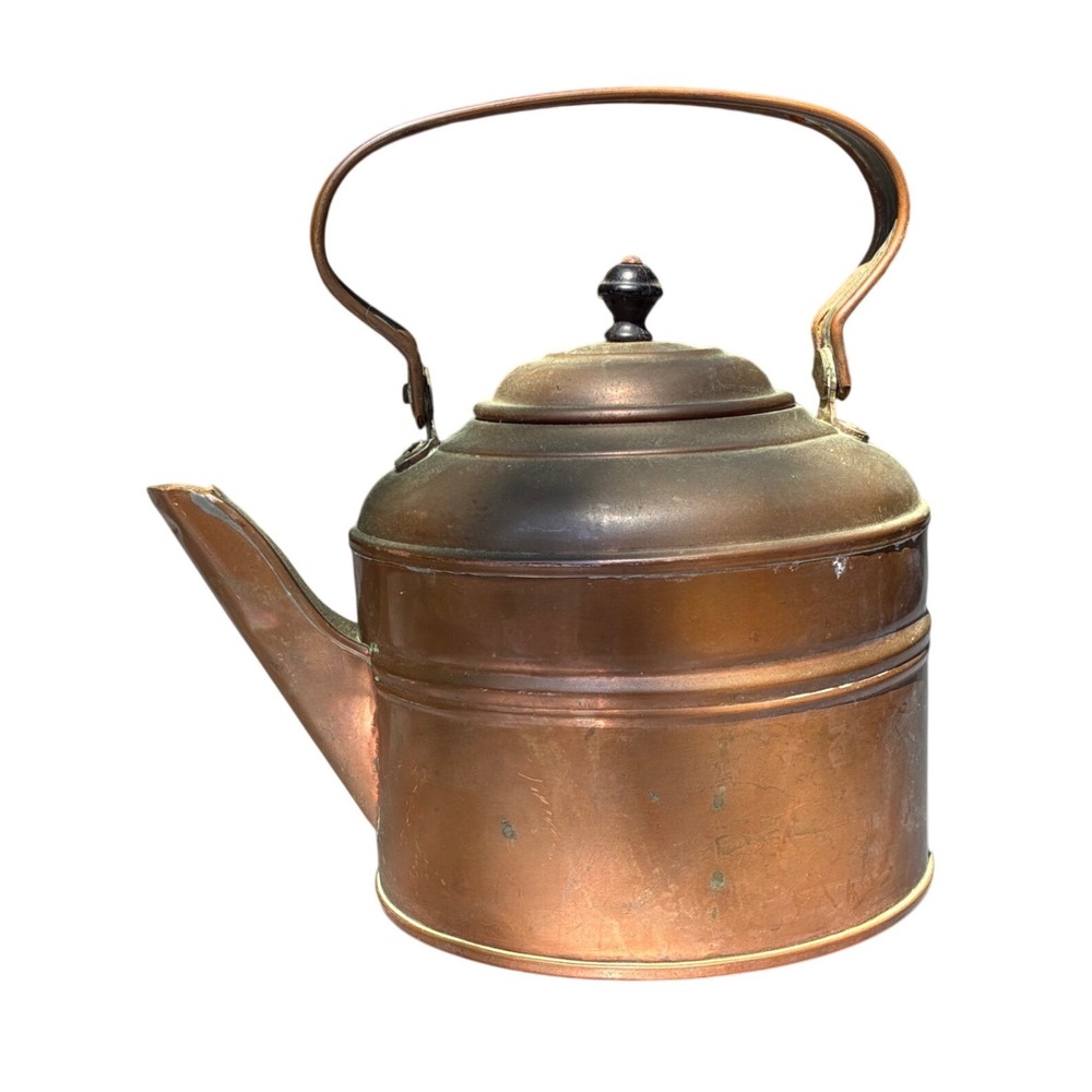 Copper Kettle Revere Ware Vintage READ cottage farmhouse decor retro country